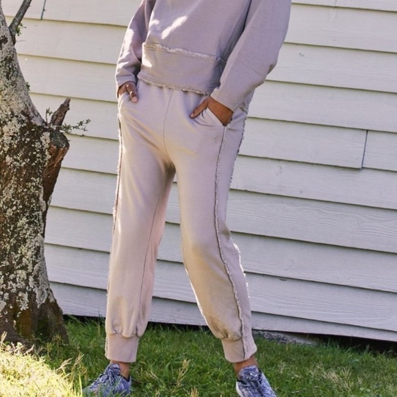 NWT Free People FP Movement Where the Wind Blows High Rise Joggers Cashmere - Picture 3 of 8
